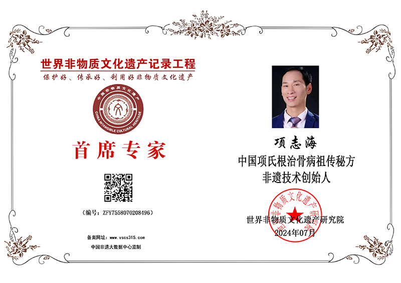 项志海 首席专家 ZFY7558070208496